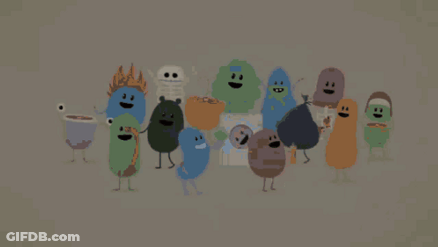 Dumb Ways To Die Characters Swaying GIF