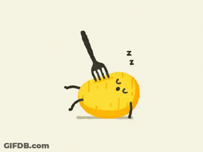 Dumb Ways To Die Fork In His Body While Sleeping GIF