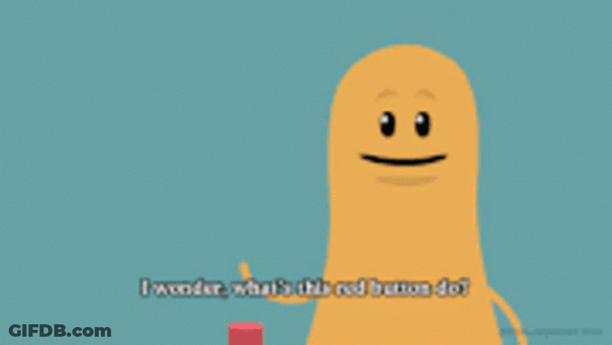 Dumb Ways To Die Pushing The Bomb Button GIF