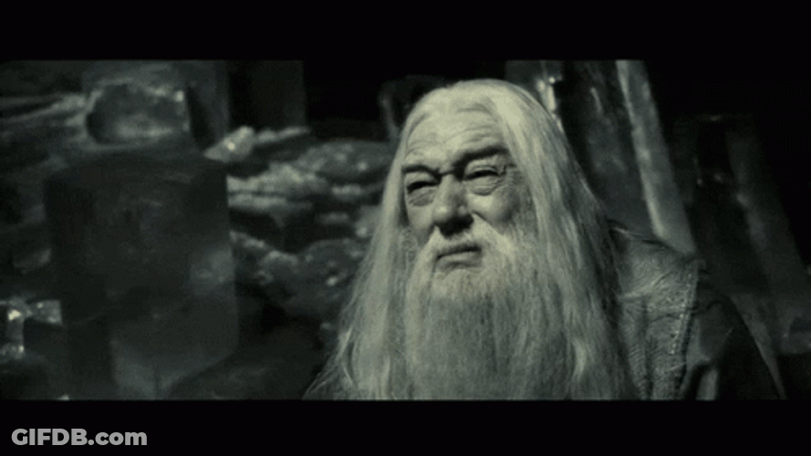 Dumbledore Drink Water GIF