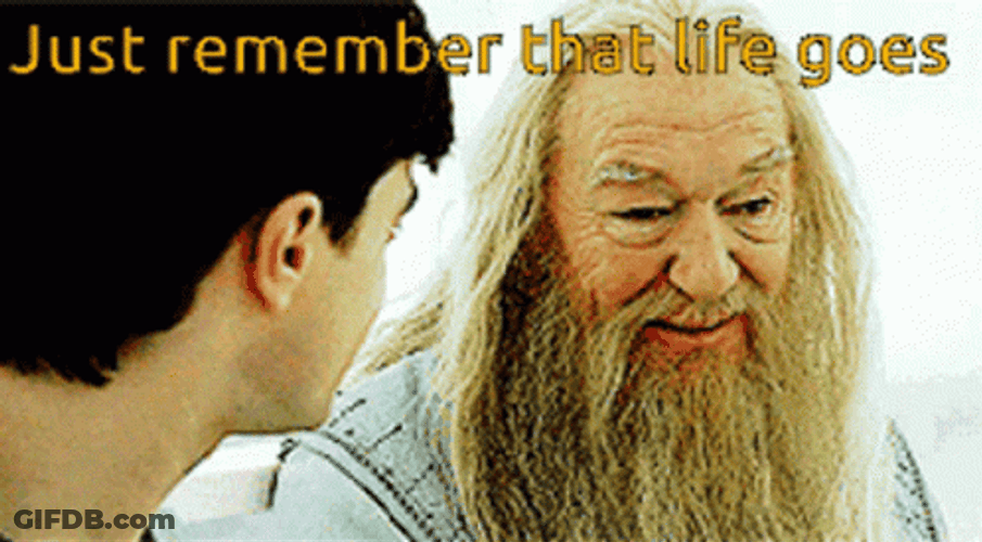 Dumbledore Just Remember That Life Goes On GIF