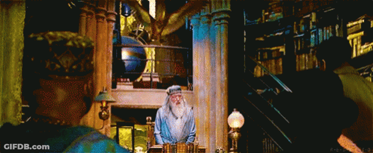 Dumbledore Showing His Power GIF