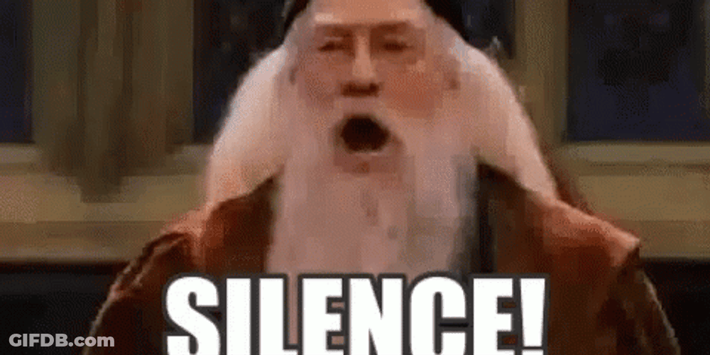 Dumbledore Silence I Kill You GIF
