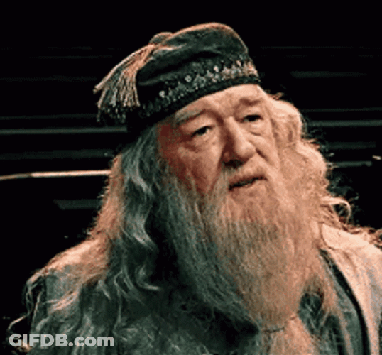 Dumbledore Talking To Someone GIF