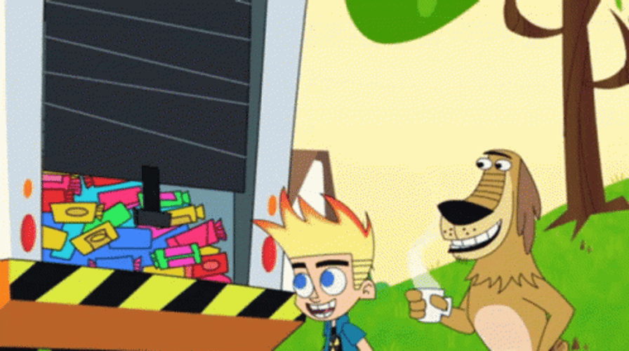 Dump Truck Full Of Candy GIF