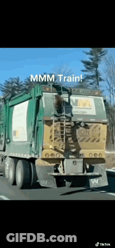 Dump Truck Saying Hmm Train GIF