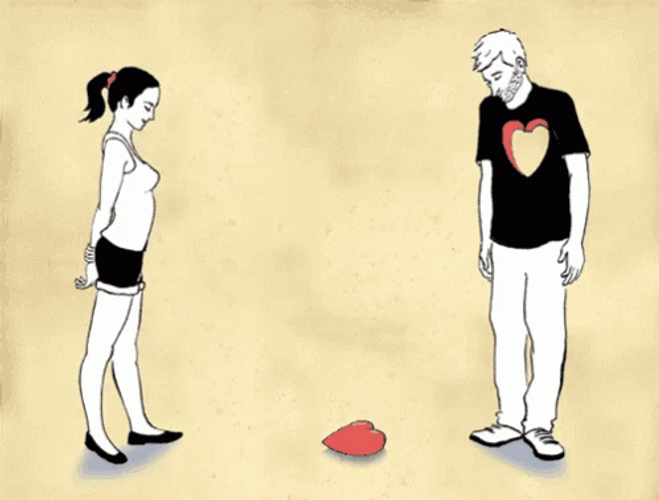 Dumped Heart Breaking Up GIF