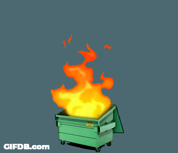Dumpster Fire Clipart GIF