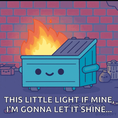 Dumpster Fire This Is Fine GIF