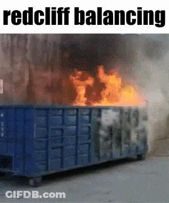 Dumpster On Fire Redcliff Balancing GIF