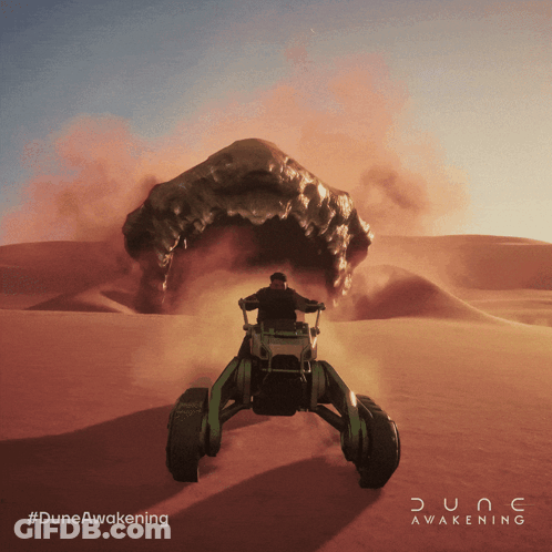 Dune Awakening Man Driving Vehicle GIF
