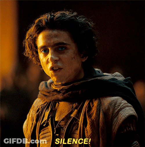 Dune Silence I Kill You GIF