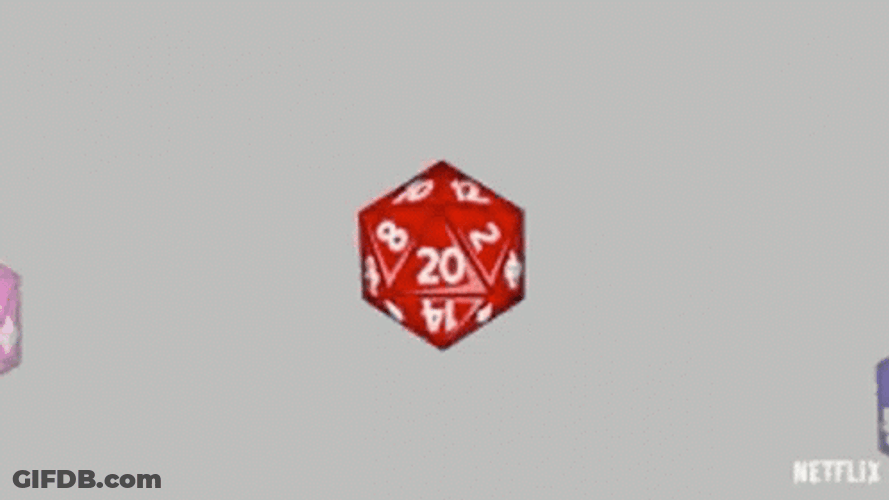 Dungeons And Dragons Rolling Dice Polygon GIF