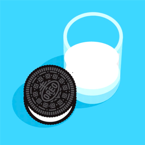 Dunking Oreo And Milk GIF