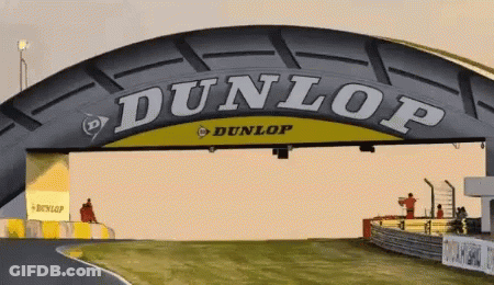 Dunlop Tire On Race Track GIF
