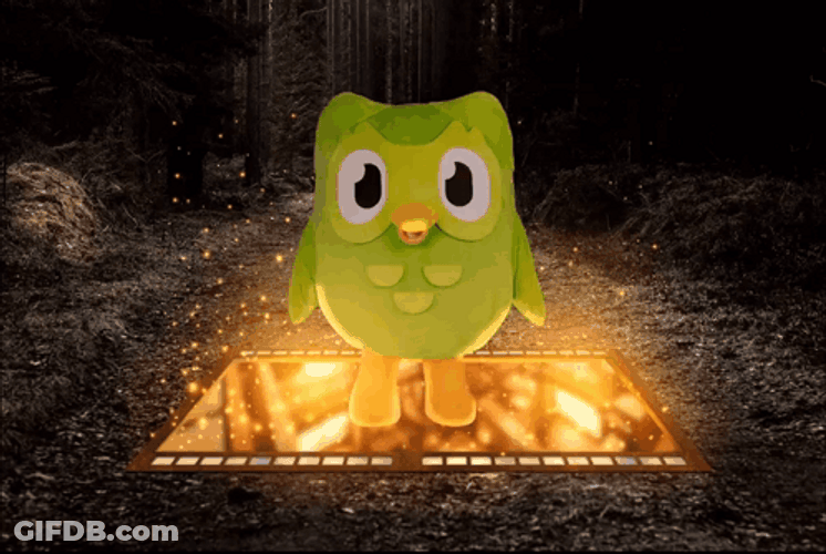 Duolingo Falling Into The Pit GIF