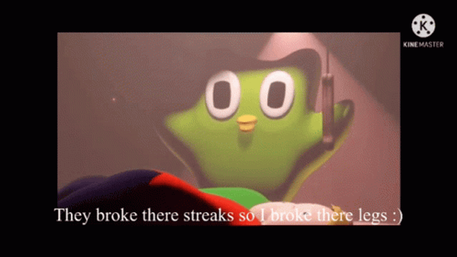Duolingo Meme Broke Legs GIF