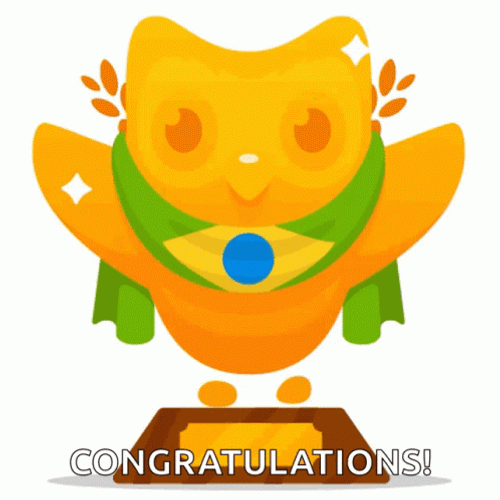 Duolingo Meme Greeting Congratulations GIF