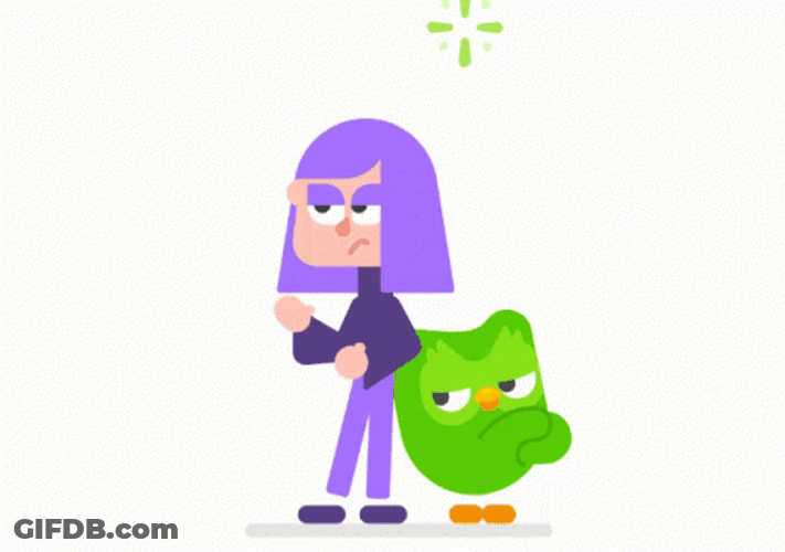 Duolingo Meme Lily Not Happy GIF