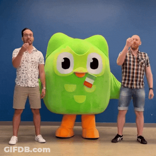 Duolingo With Two Guys GIF