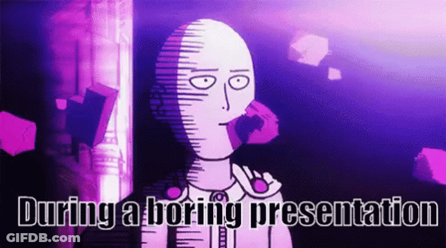 During A Boring Presentation GIF
