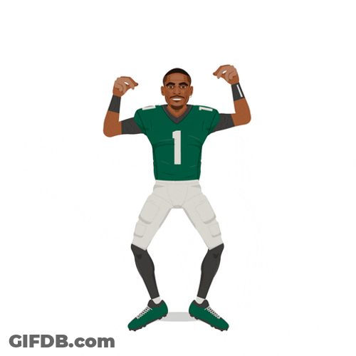 Dust Off Jalen Hurts Animation Dance GIF