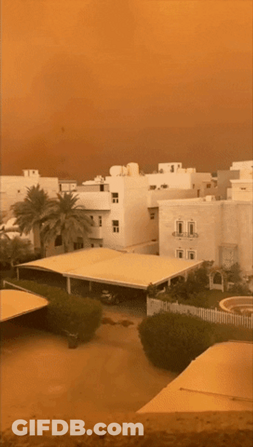 Dust Storm Approaching Time Lapse GIF