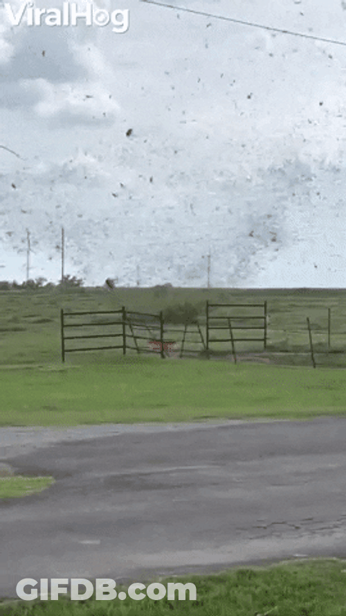 Dust Storm Forming Spinning Whirlwind GIF