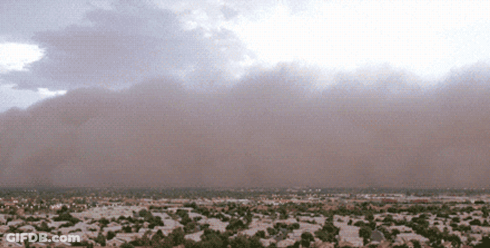 Dust Storm High Speed Cloud Movements GIF