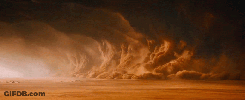 Dust Storm In The Desert GIF