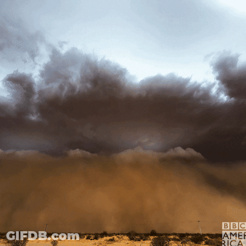 Dust Storm Massive Sand Storm Approaching GIF
