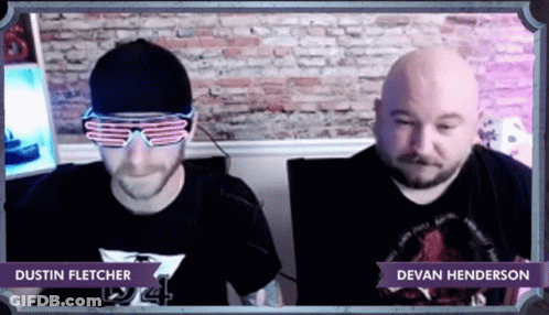 Dustin Fletcher And Devan Henderson At Computers GIF