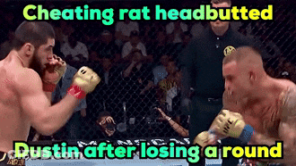 Dustin Vs Cheating Rat Headbutt GIF