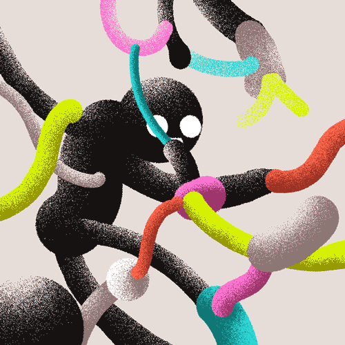 Dusty Stickman Art GIF