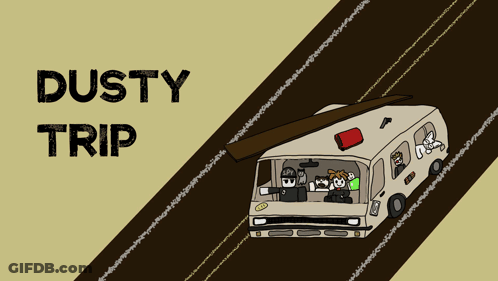 Dusty Trip Bus GIF