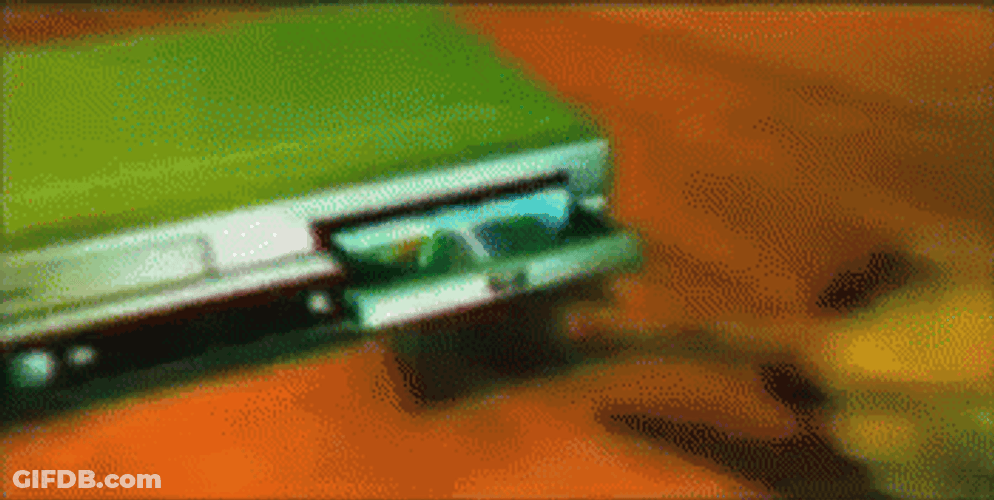 Dvd Inserted In Dvd Player GIF