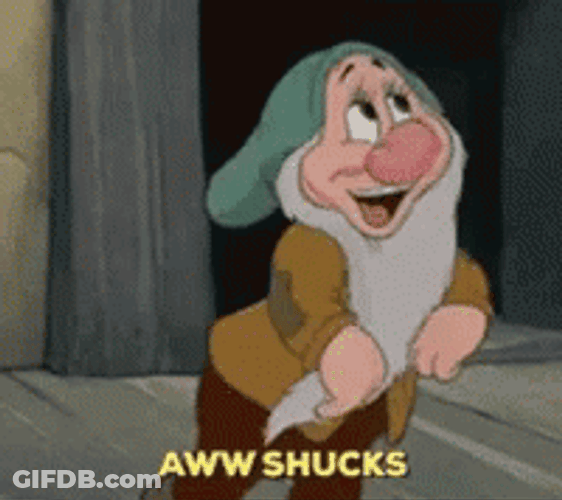 Dwarf Aww Shucks GIF