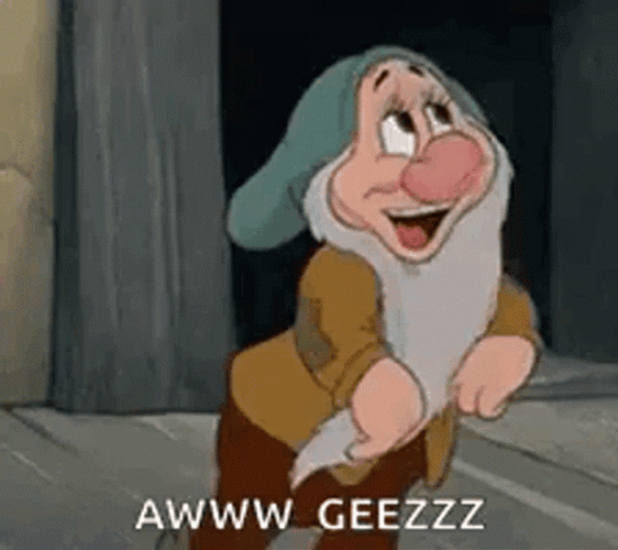 Dwarf Bashful Aw Geez Snow White GIF