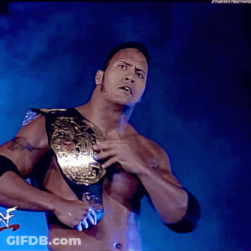 Dwayne Johnson Champion GIF