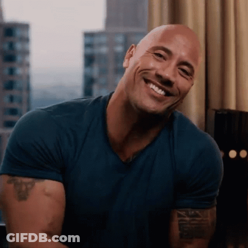 Dwayne Johnson Fake Laugh GIF