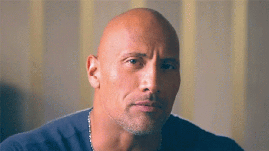 Dwayne Johnson Nod Reaction GIF