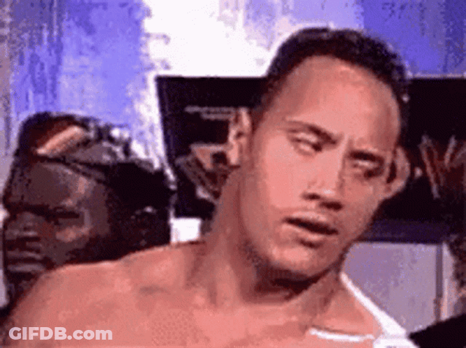Dwayne Johnson Rolls Eyes GIF