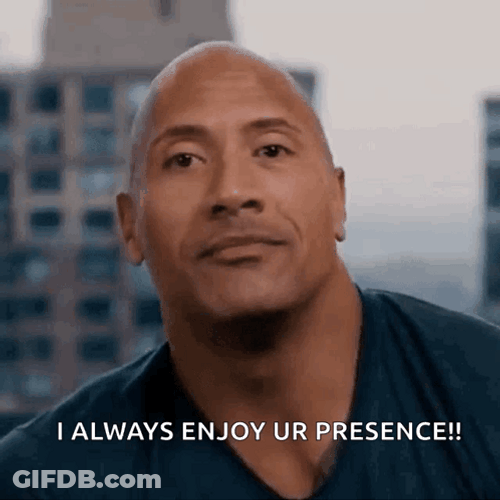 Dwayne Johnson Serious Wink Wink GIF