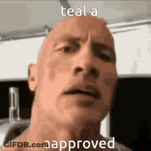 Dwayne Johnson Teal An Approved GIF