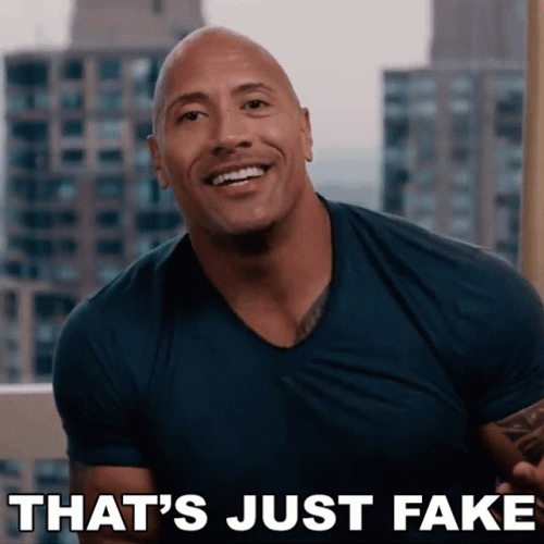 Dwayne Johnson Thats Just Fake GIF
