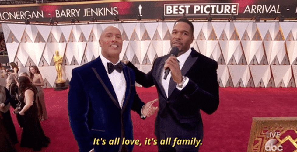 Dwayne Johnson The Rock At Oscars GIF