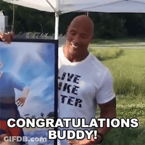 Dwayne Johnson Well Done Congratulations Buddy GIF