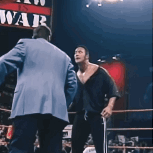 Dwayne Johnson Wide Eyes Stare GIF