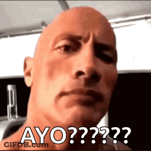 Dwayne Rock Eyebrow Ayo GIF