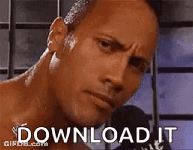 Dwayne Rock Eyebrow Download It GIF